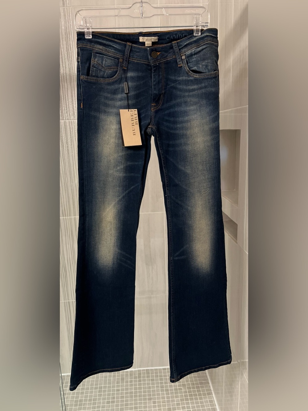 NWT Burberry Brit Camden Jeans Light Indigo Flare Bootcut